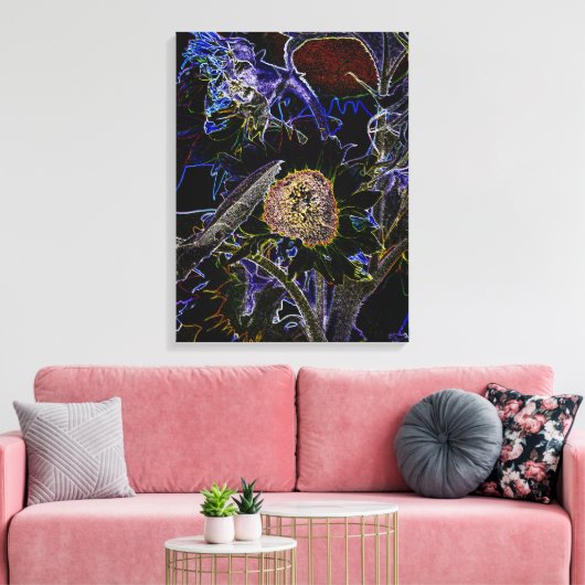 SUNFLOWERS CANVAS AFDRUK (Insitu (Woonkamer))