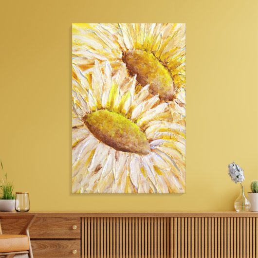 Sunflowers Canvas Afdruk (Insitu (Woonkamer))