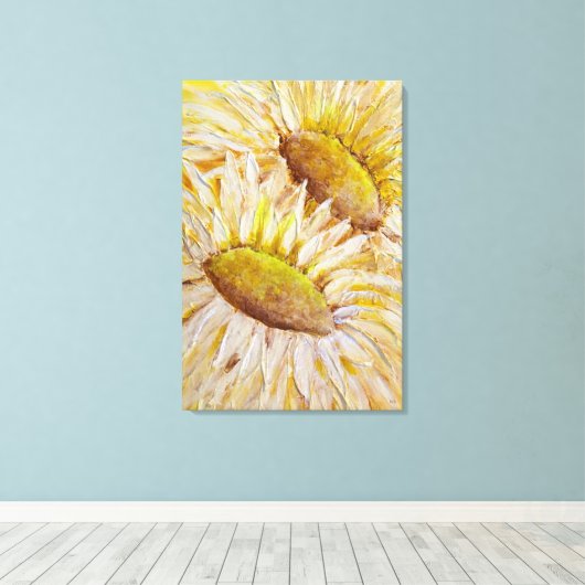 Sunflowers Canvas Afdruk (Insitu (Houten vloer))