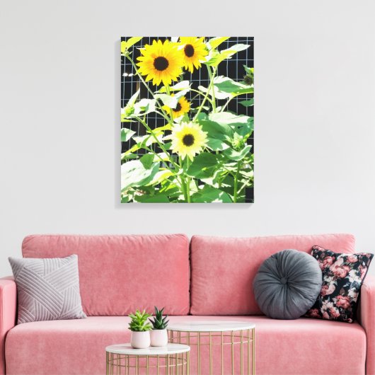 Sunflowers Canvas Afdruk (Insitu (Woonkamer))