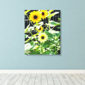 Sunflowers Canvas Afdruk (Insitu (Houten vloer))