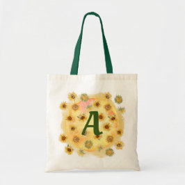 SUNFLOWERS-Canvas tas
