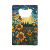 Sunflowers Creditkaart Flessenopener (Achterkant)