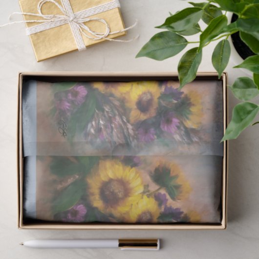 Sunflowers DBL Tissuepapier (Geschenk)