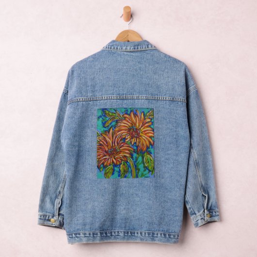 Sunflowers Denim Jacket (Hangar)