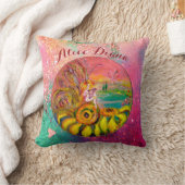 SUNFLOWERS FAIRY PINK FLORAL Girl Baby Status Kussen (Deken)