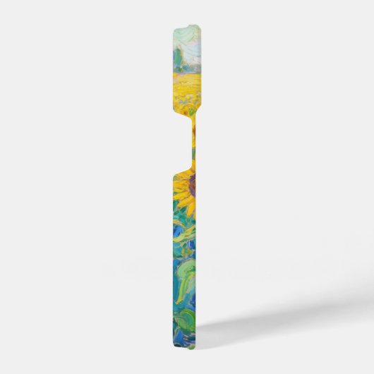 Sunflowers Field Red Orange Yellow Blue Van Gogh iPhone Hoesje (Rechterkant)