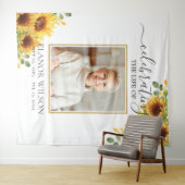Sunflowers Floral Celebration of Life Photo Wandkleed (In Situ (horizontaal))