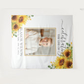 Sunflowers Floral Celebration of Life Photo Wandkleed (Voorkant (horizontaal))