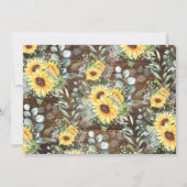 Sunflowers Food & Brews Before I do Couples Shower Kaart (Achterkant)