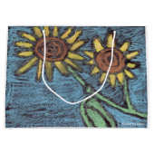 Sunflowers Forever - Kinder kunst voor CHOC Groot Cadeauzakje (Voorkant)