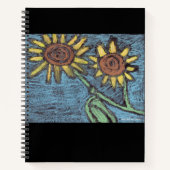 Sunflowers Forever - Kinder kunst voor CHOC Notitieboek (Voorkant)