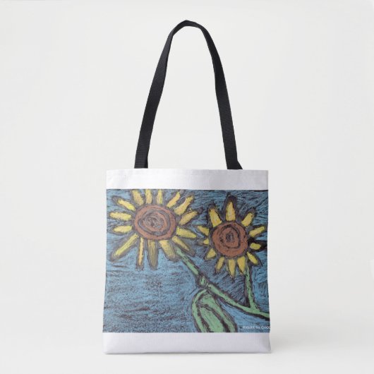 Sunflowers Forever - Kinder kunst voor CHOC Tote Bag (Voorkant)