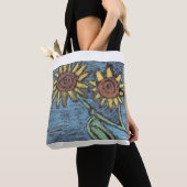 Sunflowers Forever - Kinder kunst voor CHOC Tote Bag (Dichtbij)