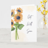 Sunflowers Get Well Soon Kaart (Gele Bloem)