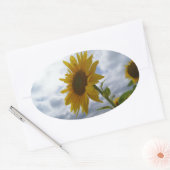 Sunflower's Glory Ovale Sticker (Envelop)