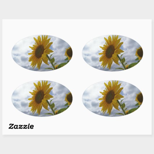 Sunflower's Glory Ovale Sticker (Vel)