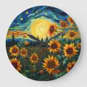 Sunflowers Grote Klok (Voorkant)