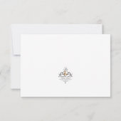 SUNFLOWERS - Hartelijk dank RSVP Kaartje (Achterkant)