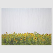 Sunflowers in a Field Tissuepapier (Voorkant)