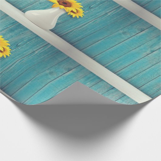 Sunflowers in a vase cadeaupapier (Hoek)