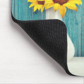 Sunflowers in a vase muismat (Hoek)