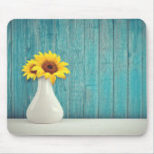 Sunflowers in a vase muismat (Voorkant)