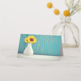 Sunflowers in a vase plaatskaartje