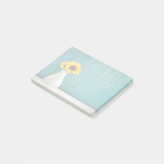 Sunflowers in a vase post-it® notes (Schuin)