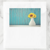 Sunflowers in a vase rechthoekige sticker (Tas)