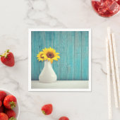 Sunflowers in a vase servet (Insitu)