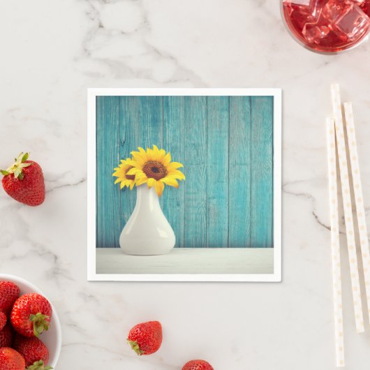 Sunflowers in a vase servet (Insitu)