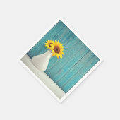 Sunflowers in a vase servet (Hoek)