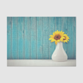 Sunflowers in a vase tissuepapier