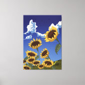 Sunflowers in the Summer Canvas Afdruk (Voorkant)
