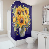 Sunflowers in Vase Shower Curtain Douchegordijn (In situ)