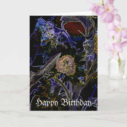 SUNFLOWERS KAART (Orchidee)