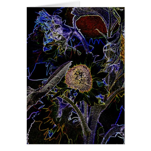 SUNFLOWERS-KAART (Voorkant)