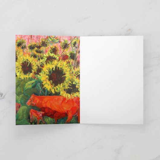 SUNFLOWERS KAART (Binnen)
