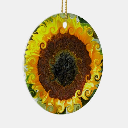 SUNFLOWERS KERAMISCH ORNAMENT (Rechts)