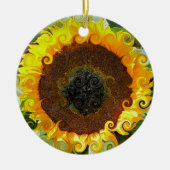 SUNFLOWERS KERAMISCH ORNAMENT (Voorkant)