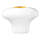 Sunflowers Keramische Knop (Zijkant)