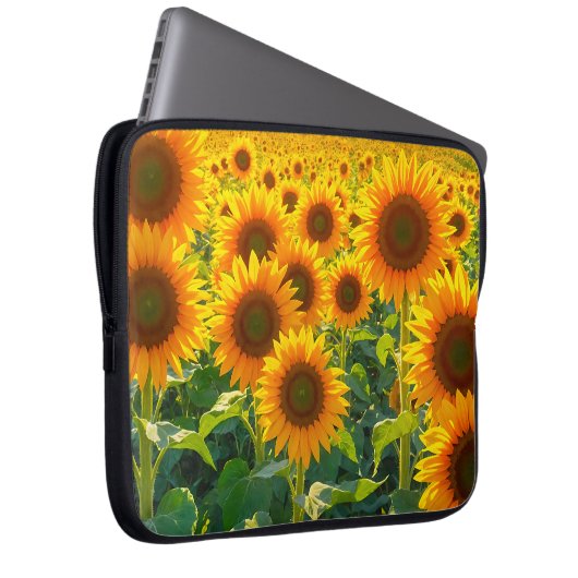 Sunflowers Laptop Sleeve (Voorkant Rechts)