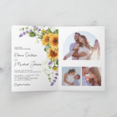 Sunflowers Lavender All in One QR Code Wedding (Binnen)