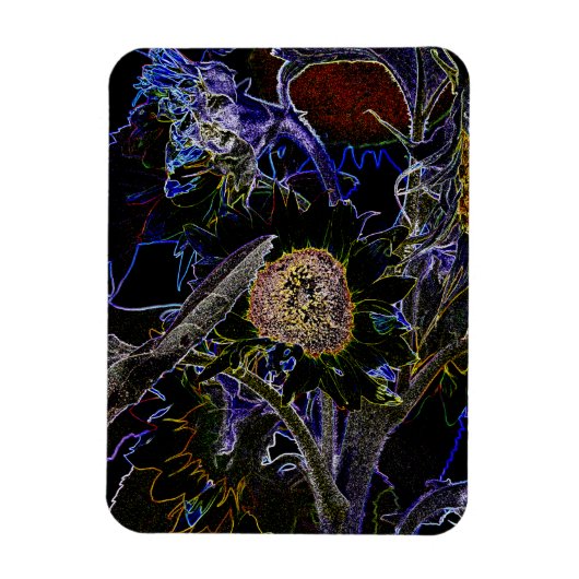 SUNFLOWERS MAGNEET (Verticaal)