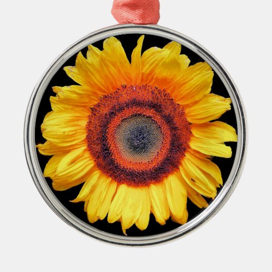 SUNFLOWERS METALEN ORNAMENT (Voorkant)