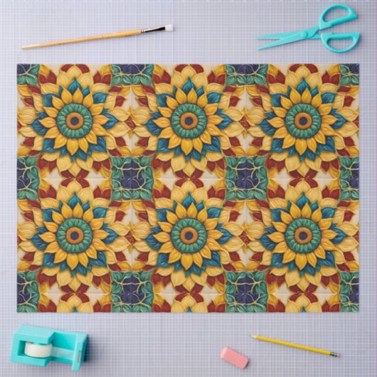 Sunflowers Modern Beautiful Collection Tissuepapier (Craft)