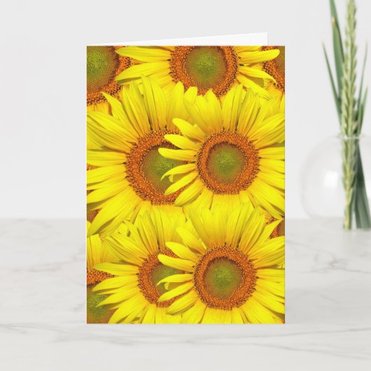 SUNFLOWERS MOEDERDAG KAART (Voorkant)