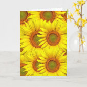 SUNFLOWERS MOEDERDAG KAART (Gele Bloem)