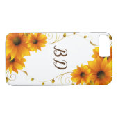 SunFlowers Monogram Case-Mate iPhone Case (Achterkant (Horizontaal))